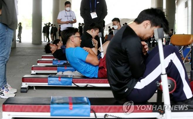소방공무원 채용 체력시험. 연합뉴스