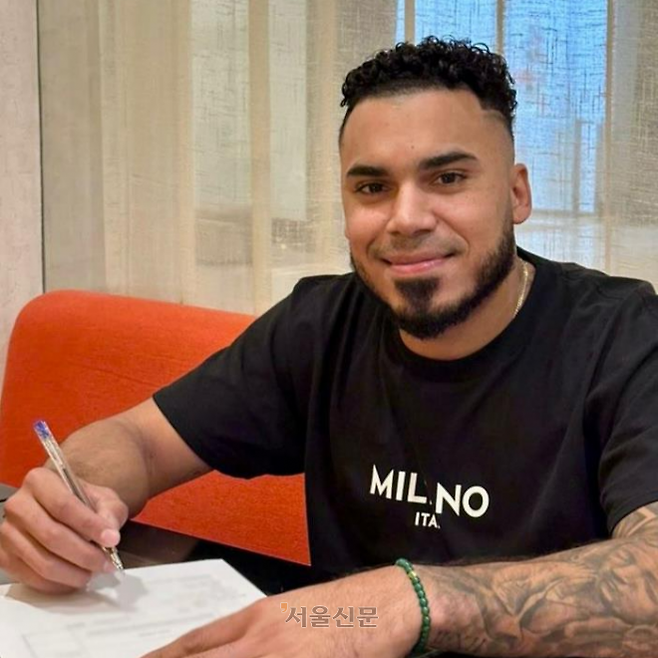 프로야구 KIA 타이거즈의 새 외국인 타자로 해럴드 카스트로. KIA 타이거즈 제공