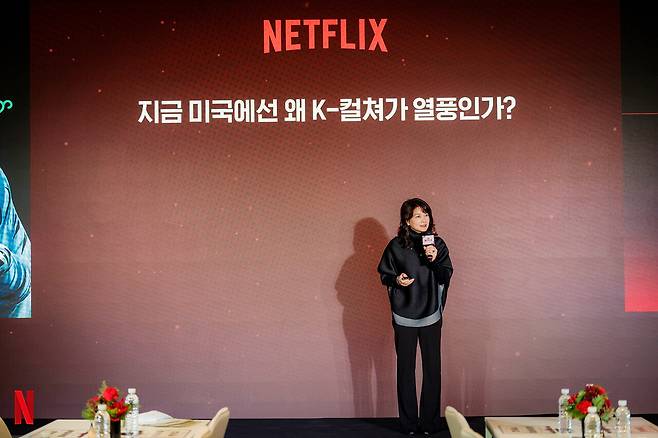 2025년 12월23일 서울 성수동 앤더슨씨에서 열린 ‘넷플릭스 인사이트’ 행사에 참석한 김숙영 UCLA 교수. ⓒ넷플릭스 제공