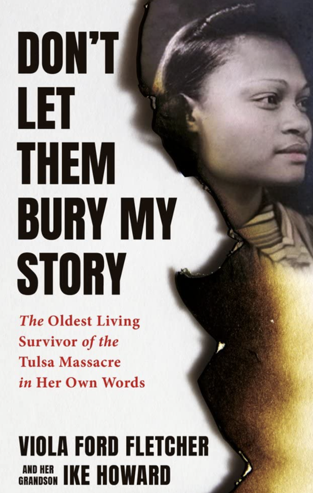 만 109세의 플레처가 손자 아이크 하워드와 함께 2023년 출간한 자서전 'Don't Let Them Bury My Story' 표지. 우측 상단의 여성이 젊은 시절의 플레처다. blackwallstreet.org