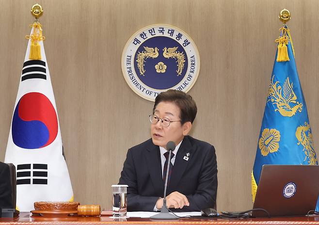 2025년 6월10일 국무회의에서 발언하는 이재명 대통령. ⓒ연합뉴스