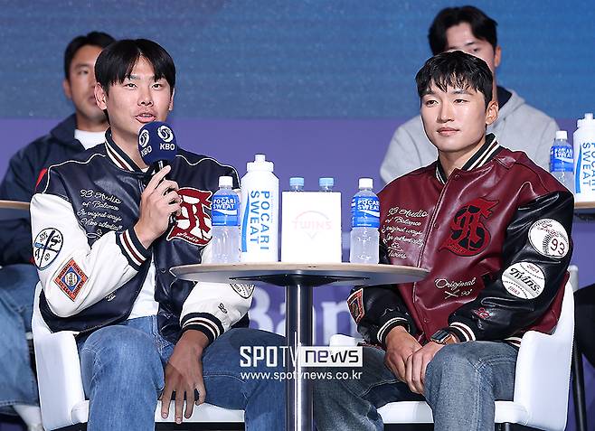 ▲ 홍창기 박해민 ⓒ곽혜미 기자