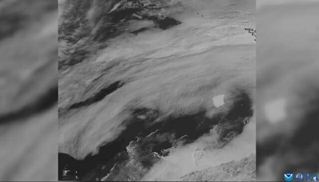 2024년 12월 포착된 A-23A의 모습 (사진= NOAA/CIRA)