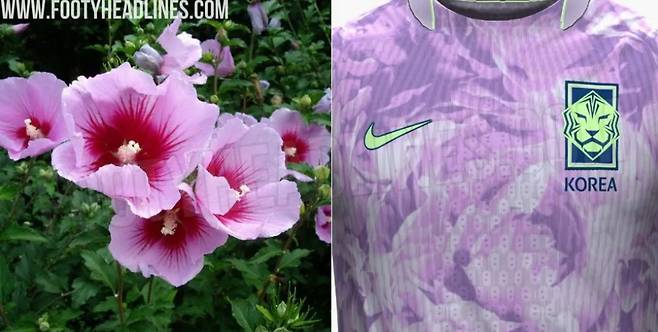 한국 축구대표팀의 새 원정 유니폼 예상도. /사진=푸티 헤드라인스 갈무리