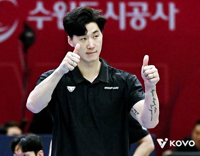 박철우 우리카드 감독 대행. 사진=KOVO