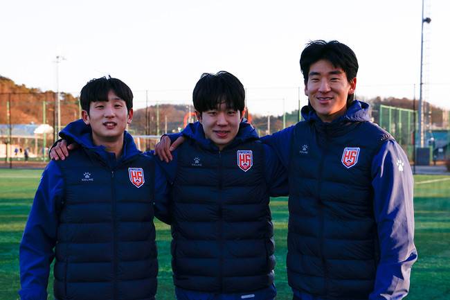 사진 = 화성FC / 왼쪽부터 황군성, 김우진, 김제율 순