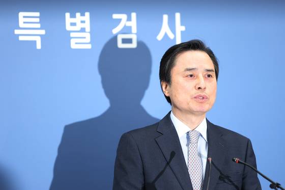 6개월 동안 내란특검팀을 진두지휘한 조은석 특별검사가 2025년 12월 15일 최종 수사 결과를 발표하고 있다. 김경록 기자