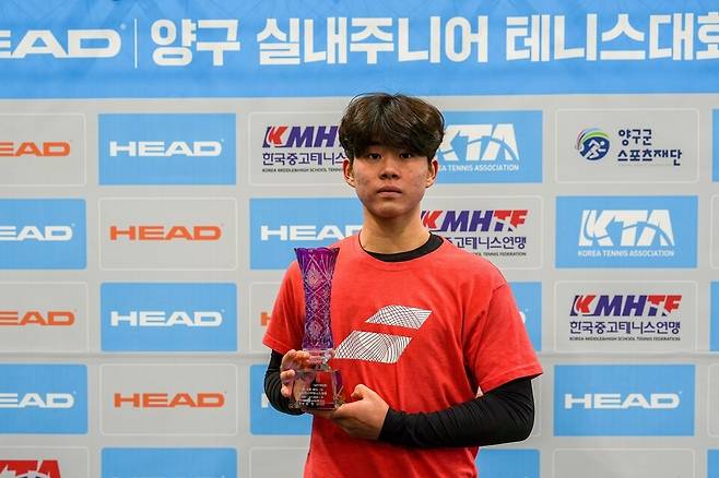 남자단식 우승 황주찬. (사진/김도원 기자)