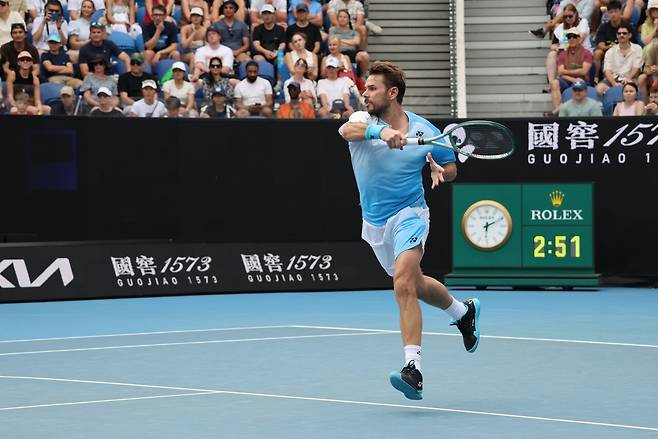 강력한 포핸드를 구사하는 바브린카