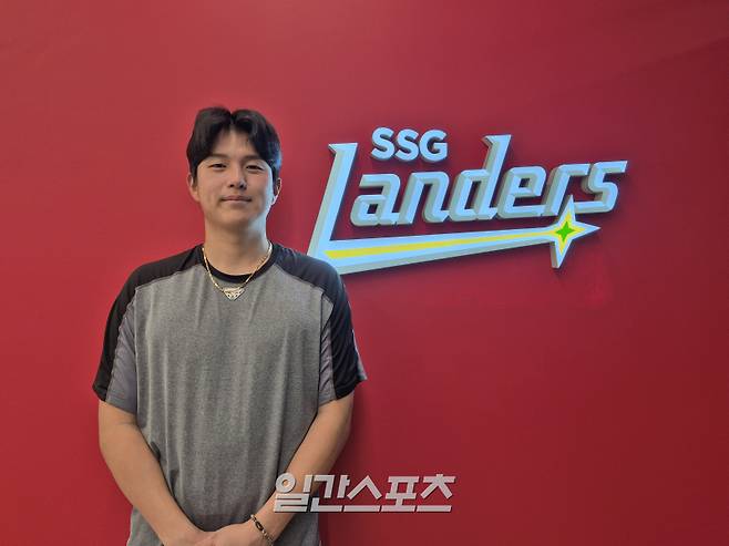 최근 인천SSG랜더스필드에서 본지와 인터뷰한 포수 조형우. 인천=배중현 기자