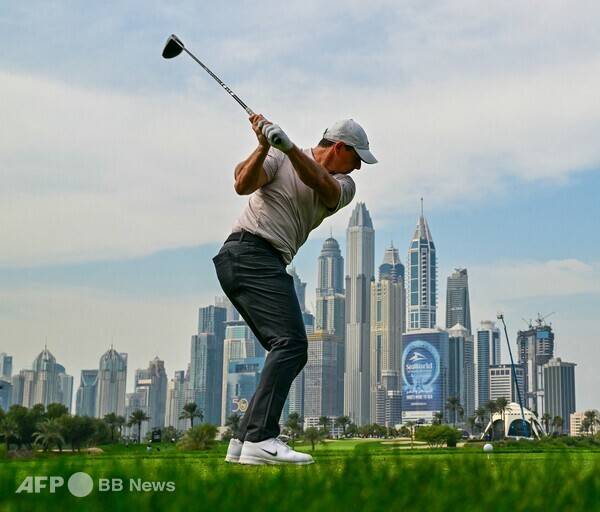 2026년 DP월드투어 히어로 두바이 데저트 클래식에 출전하는 로리 맥길로이. 사진제공=ⓒAFPBBNews = News1 (사진을 무단으로 사용하지 마십시오.)