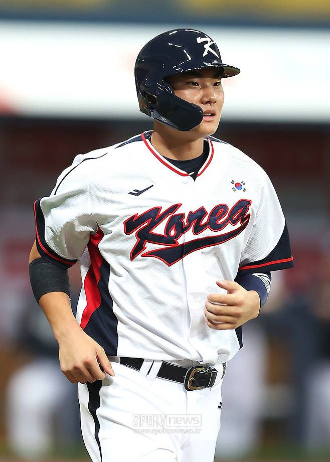 ▲ 김주원이 야구 대표팀에 합류해 평가전에 나서고 있다. ⓒ곽혜미 기자