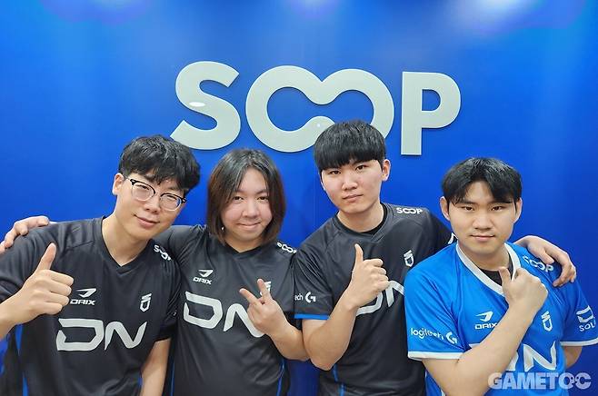 '리롤' 배기웅(좌측부터), '페가소스' 심규성, '브레이버' 황현우, '자파리' 김현우 (사진=최은상 기자)