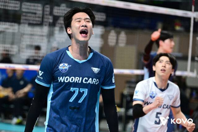 우리카드 시절 송명근./KOVO