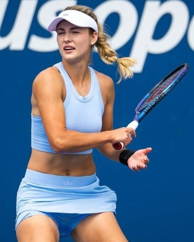 지난해 US오픈 때의 칼린스카야. 사진 그의 팬 페이지