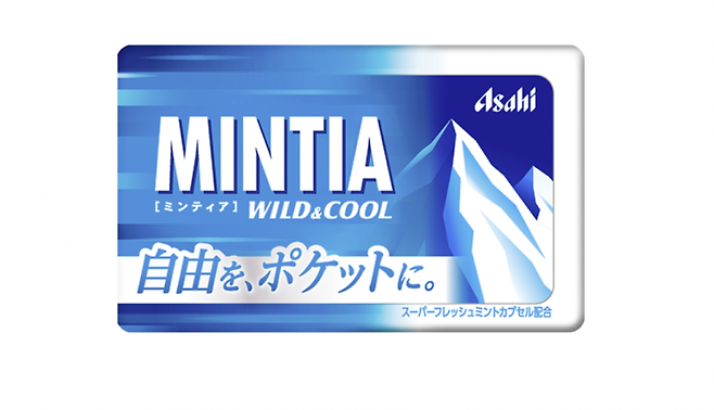 민티아의 대표맛인 '와일드 앤 쿨'. 아사히식품.