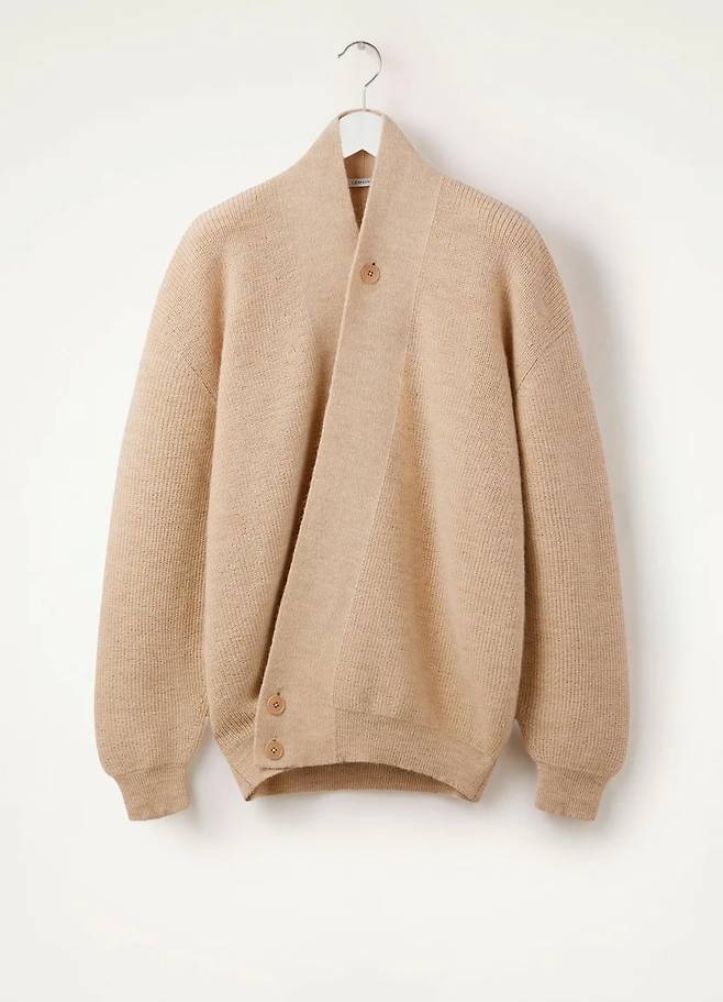 르메르 랩 가디건 에코울 크림 컬러. 르메르.