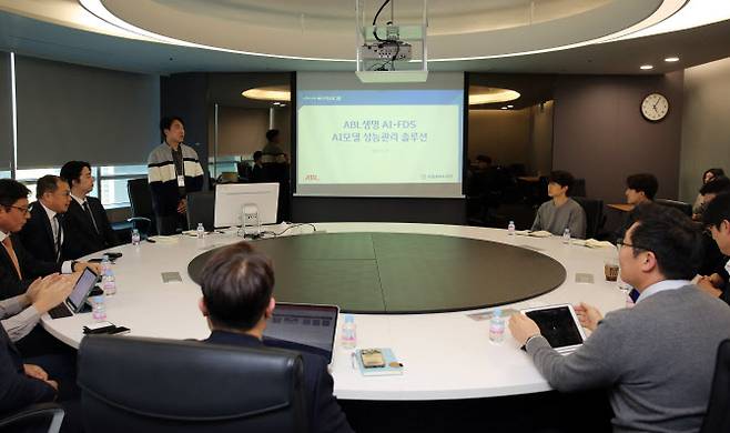 ABL생명이 현재 운영중인 다양한 AI모델의 안정적인 서비스 제공을 위해 아시아나IDT와 ‘지능형 AI 성능관리 시스템’ 구축을 위한 착수 보고회를 개최하고 본격적인 시스템 구축에 나섰다.(사진=ABL생명)