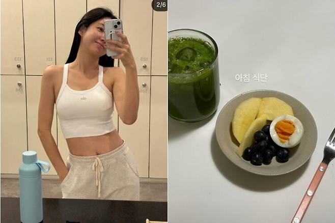 최희 아나운서가 건강한 아침 식단을 소개했다. 사진=최희 소셜미디어