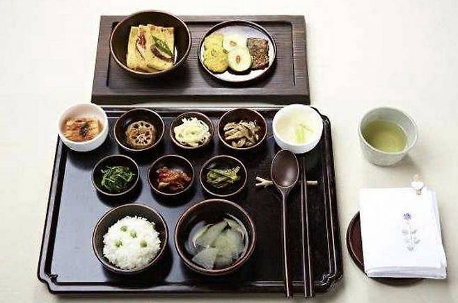 국가무형유산으로 지정된 '사찰음식'. 사진은 서울 진관사 사찰음식. 한국불교문화사업단