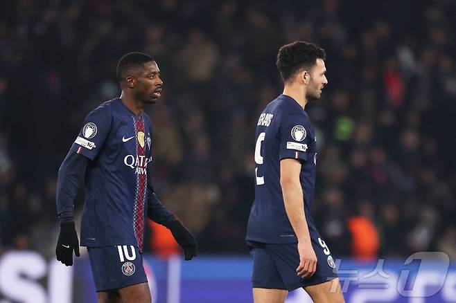 2025-26 유럽축구연맹(UEFA) 챔피언스리그 리그 페이즈 최종전에서 무승부에 그친 PSG. ⓒ AFP=뉴스1