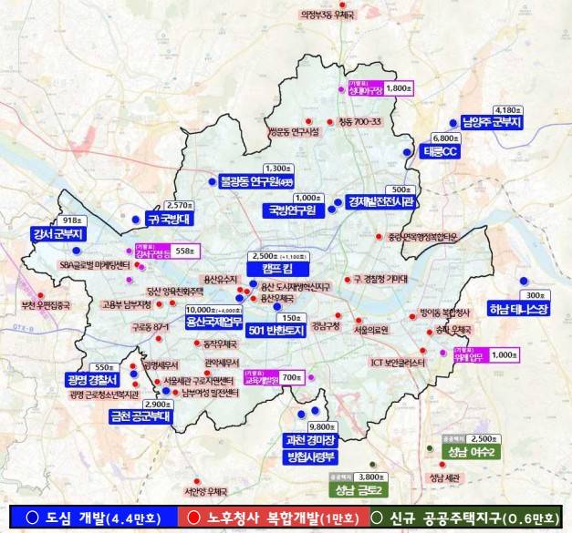 1·29 주택 공급 지역 지도. / 자료=국토교통부