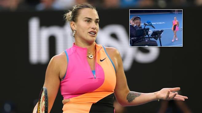 호주오픈 4강전에서의 사발렌카