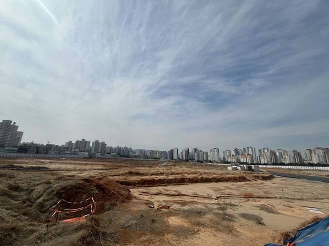 신가동 재개발 사업 부지. 송보현 기자