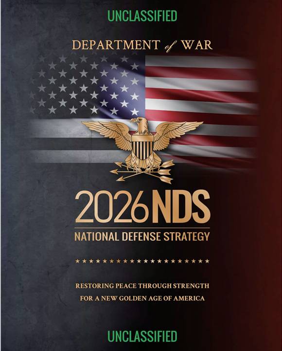 트럼프 행정부가 1월23일 공개한 새 국방전략(NDS)의 표지 ⓒ미국 전쟁부 홈페이지 캡처