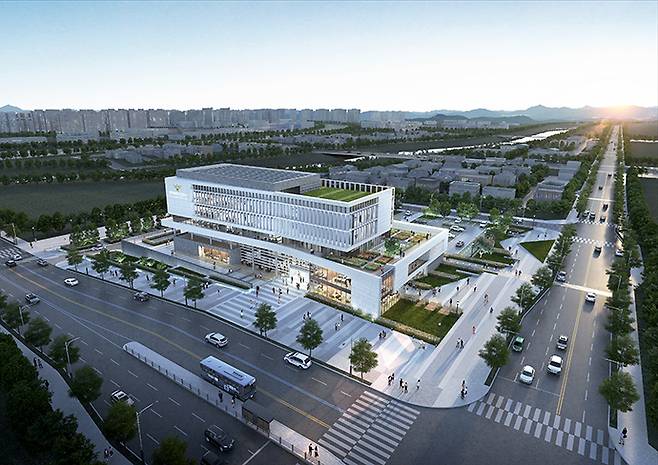 경기남부경찰청은 2028년 평택시에 평택북부경찰서를 신설할 예정이라고 2일 밝혔다. 사진은 평택북부경찰서 조감도. 경기남부경찰청 제공.