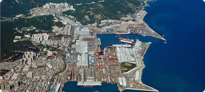 현대중공업 전경.