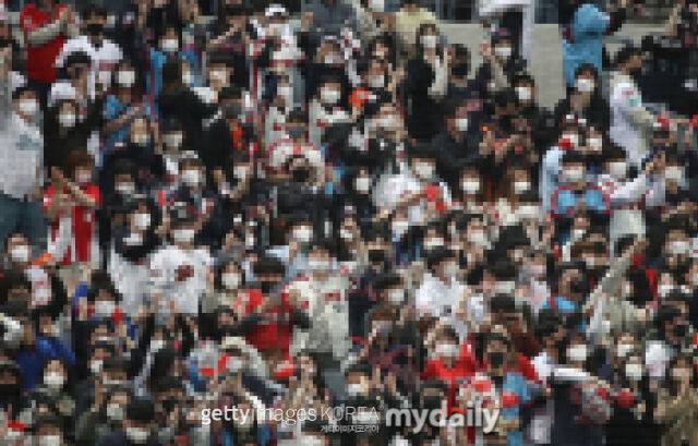 KBO리그 경기 응원 장면. /게티이미지코리아