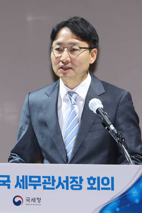 임광현 국세청장이 지난 1월 26일 정부세종청사 국세청 대강당에서 열린 2026년 전국 세무관서장 회의에서 올해 국세행정 운영 방안과 관련해 발언하고 있다. 연합뉴스