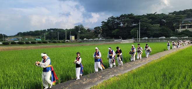 홍성군 홍동면 문당환경농업마을 전경. 홍성군 제공.