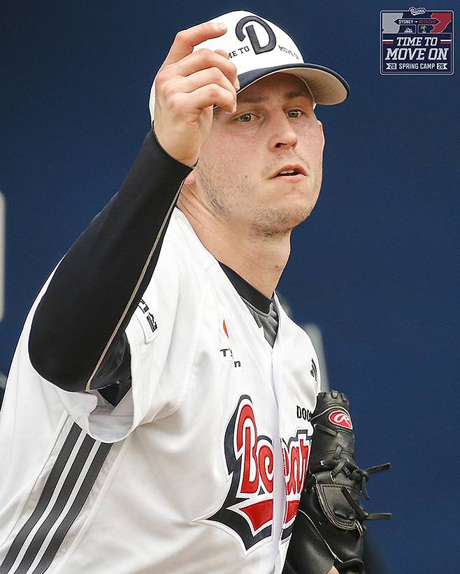 ▲ 6년 만에 한국 복귀로 KBO 리그 전체의 관심을 모으고 있는 크리스 플렉센 ⓒ두산베어스