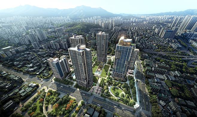 힐스테이트 금정 센터포인트 조감도.