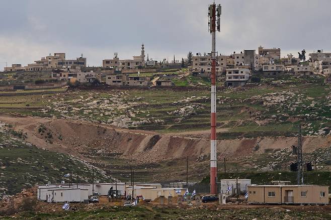 요르단강 서안 유대인 정착촌 야치브(Yatziv)의 모습. AP 뉴시스