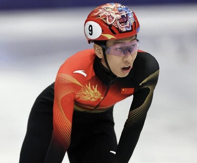 중국 남자 쇼트트랙 대표 쑨룽. 넷이즈 캡처