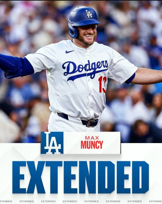 ▲ LA 다저스가 맥스 먼시와 1년 1000만 달러에 계약을 연장했다. ⓒMLB SNS