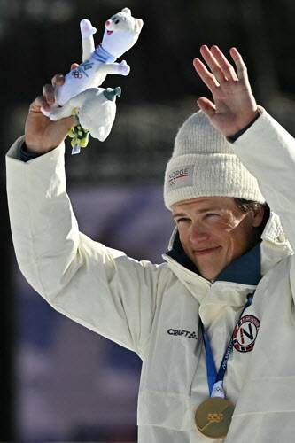 동계올림픽 역대 최다인 9번째 금메달을 수확한 요한네스 클레보. 사진=AFPBBNews