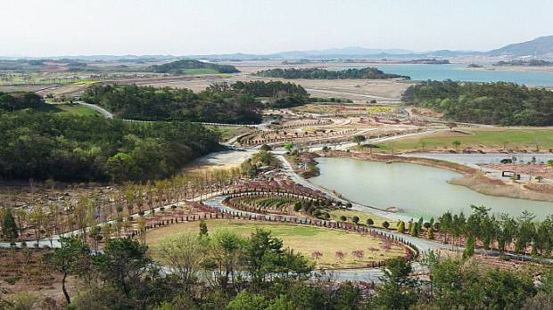 해남 산이공원 전경.