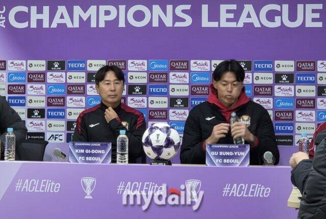 김기동 FC서울 감독, 구성윤(왼쪽부터)./목동종합운동장=노찬혁 기자