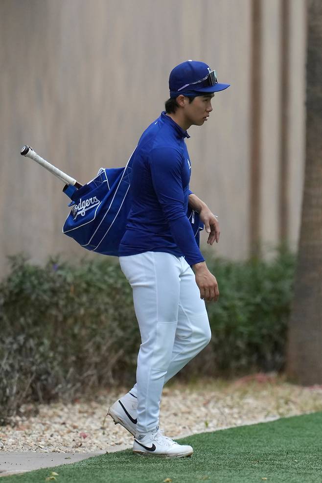 LA 다저스 스프링캠프에 참가한 김혜성. AP연합뉴스