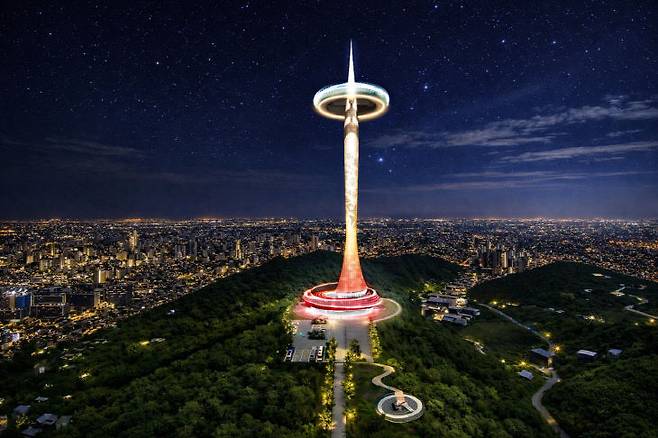 보물산 전망타워 조감도. (사진= 대전시)