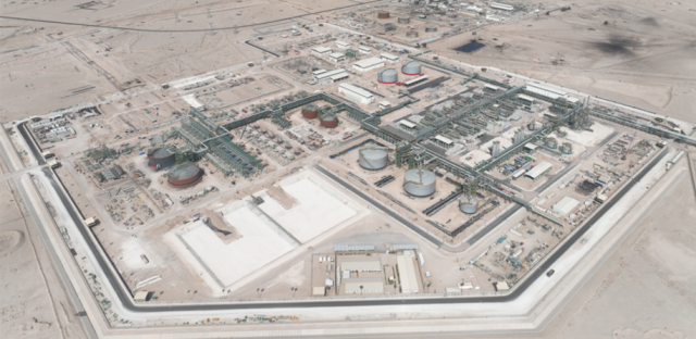 이라크 주바이르 원유 처리설비 전경. 한국가스공사 제공