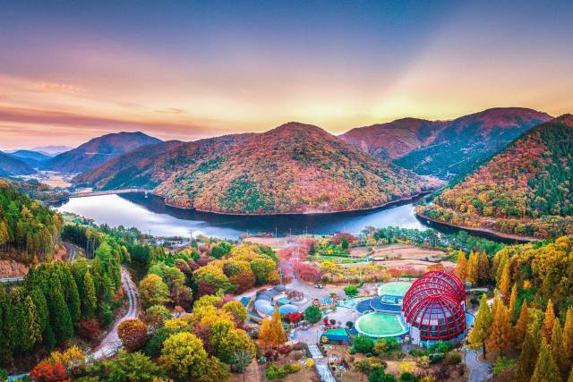 남해군 단풍여행 명소 남해힐링숲타운. 남해군 제공