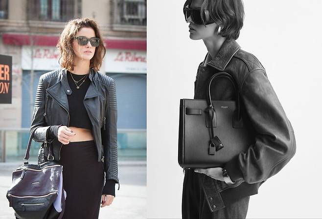 지방시 판도라 백(왼쪽)과 생로랑 삭 드 주루 백. 사진 생로랑, 중앙포토