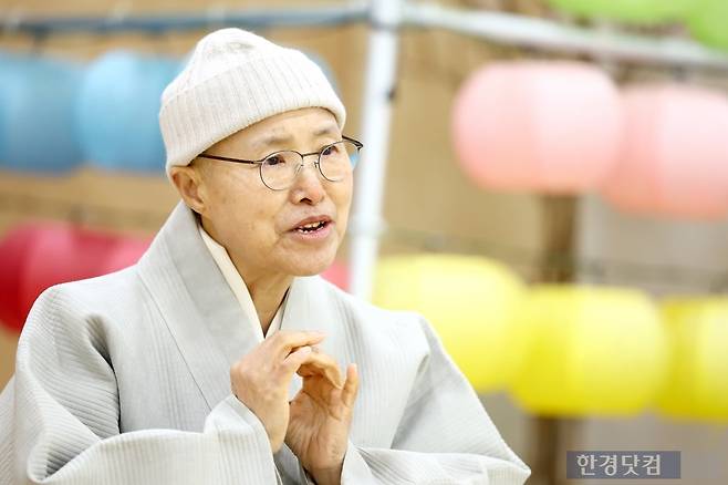 선재스님 인터뷰. / 변성현 한경닷컴 기자 byun84@hankyung.com