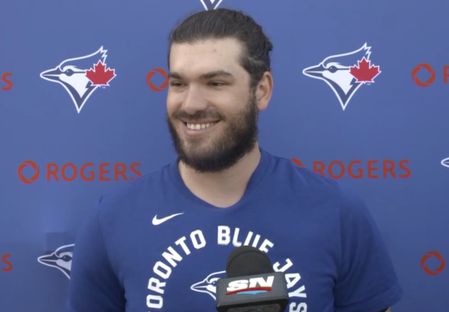 토론토 코디 폰세가 인터뷰를 하고 있다. /스포츠넷