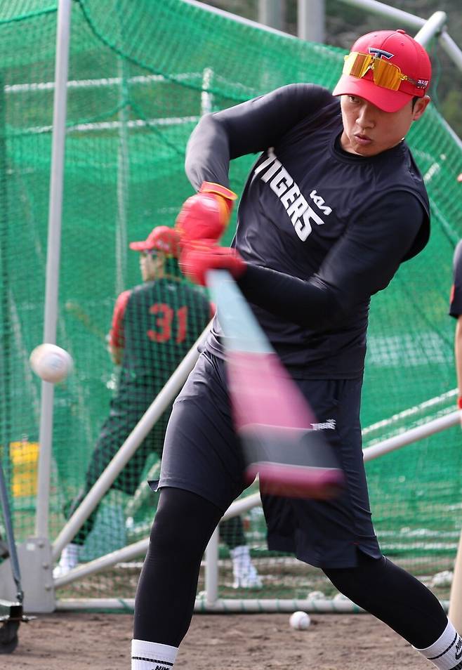 ▲ 2024년 부진했던 김석환은 2025년 반등하며 하나의 발판을 만들었다 ⓒKIA타이거즈